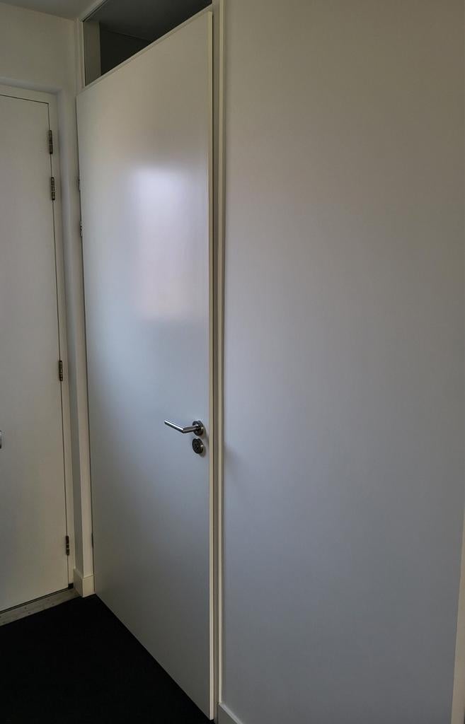 WC deur RAL 9016, linksdr, opdek, 93 x 231,5cm, Doe-het-zelf en Verbouw, Deuren en Horren, Ophalen, Binnendeur, 215 cm of meer