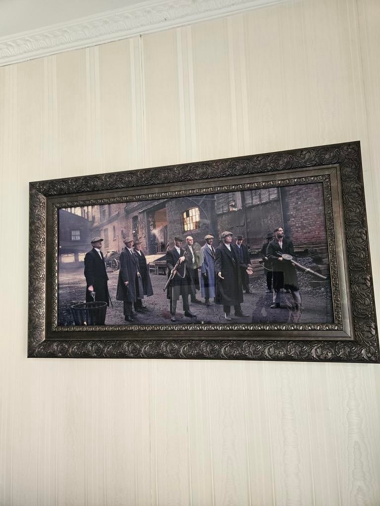 Peaky Blinders schilderij 84x47cm muurkunst, Huis en Inrichting, Woonaccessoires | Schilderijen, Tekeningen en Foto's, Nieuw, Ophalen of Verzenden
