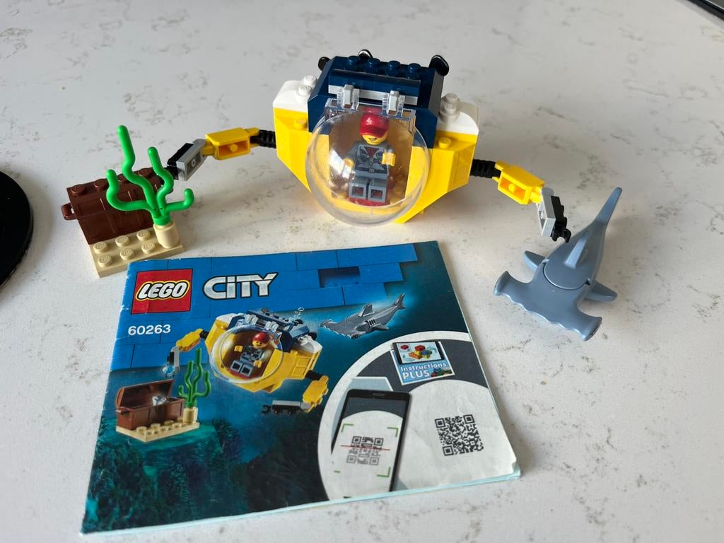 Lego city duikboot 60263, Kinderen en Baby's, Speelgoed | Duplo en Lego, Ophalen of Verzenden, Zo goed als nieuw