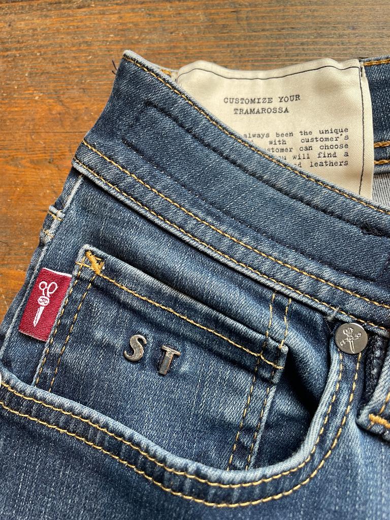 Satoria Tramarossa Leonardo slim jeans style D036, Kleding | Heren, W32 (confectie 46) of kleiner, Gedragen, Sartoria Tramarossa