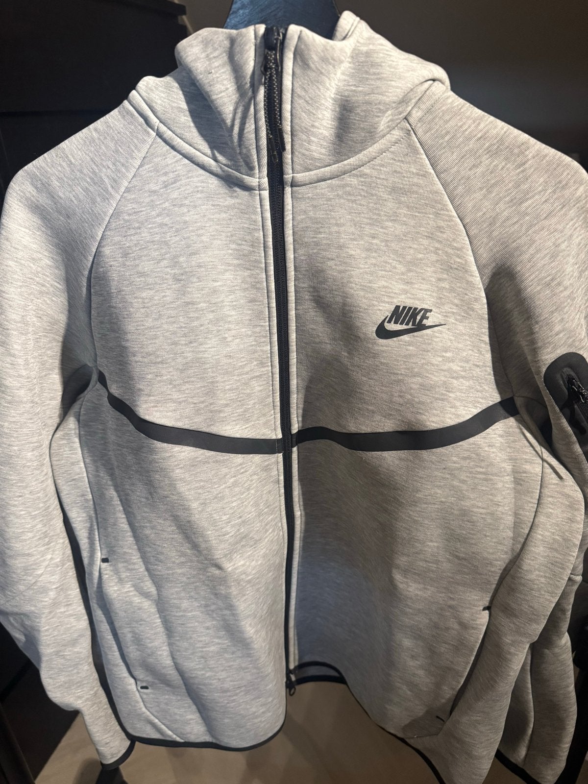 Nike Tech Fleece Hoodie Grijs Maat M, Ophalen, Zo goed als nieuw