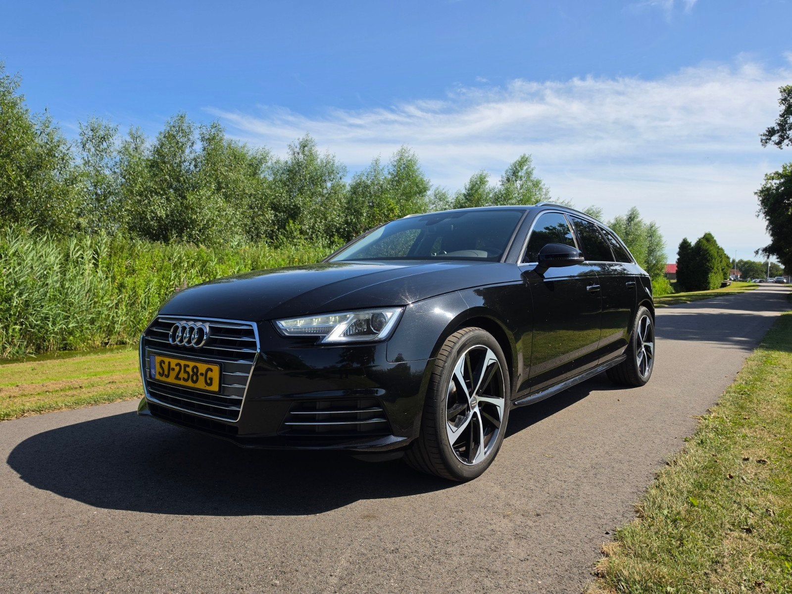 Audi A4 2.0 TDI 150pk S Tronic 2017 Zwart, Auto's, Audi, Stof, Zwart, 4 cilinders, A4