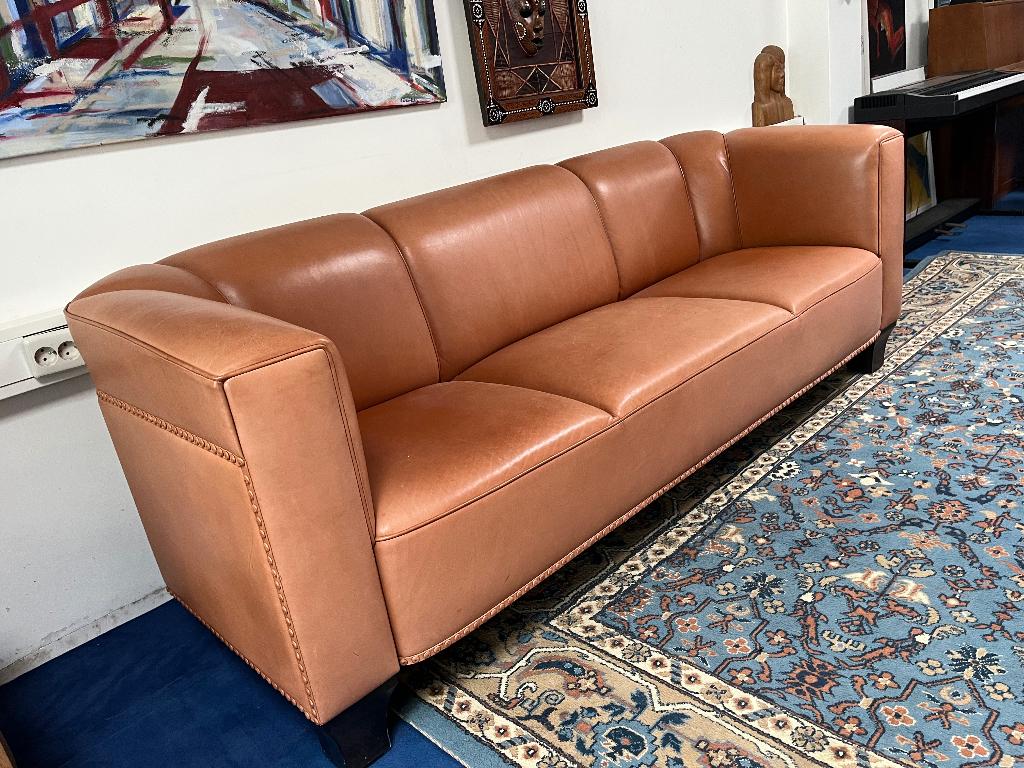 Josef Wittmann Palais Stoclet 3 Zitsbank Topkwaliteit, Gebruikt, Driepersoons, 75 tot 100 cm, Rechte bank