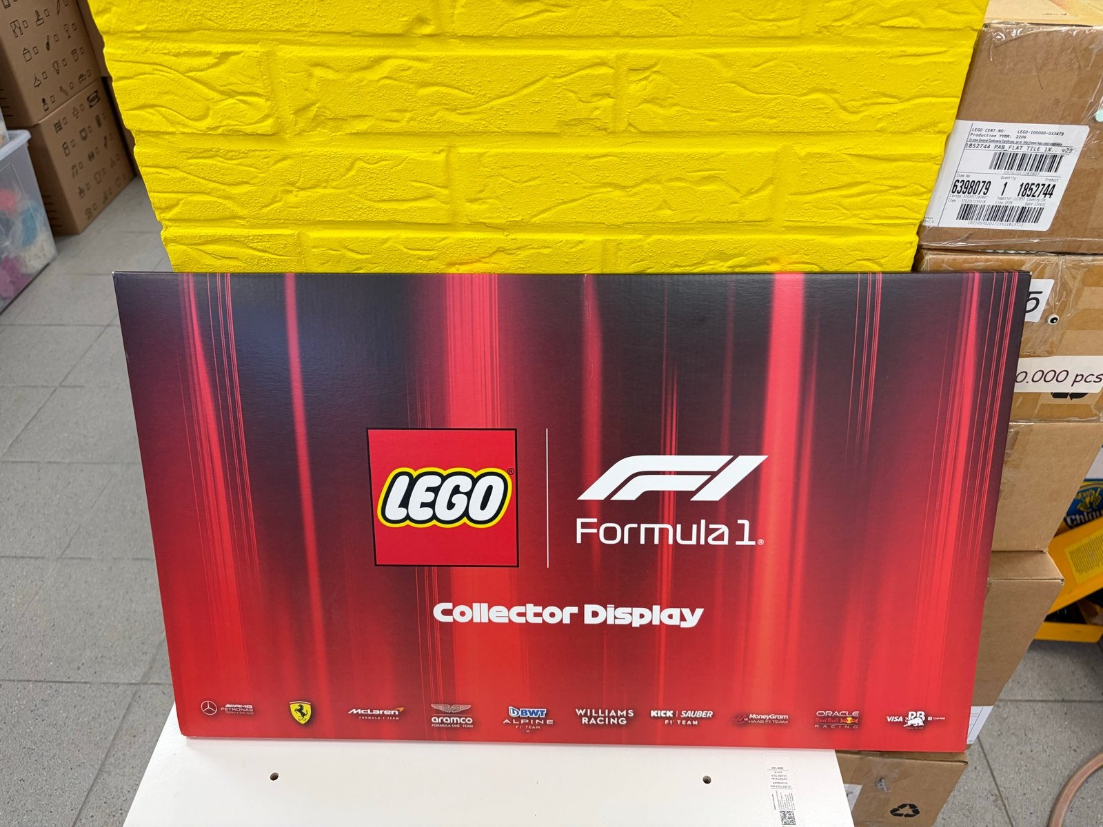 LEGO Formula 1 Collector Display, Ophalen of Verzenden, Zo goed als nieuw, Overige typen, Lego