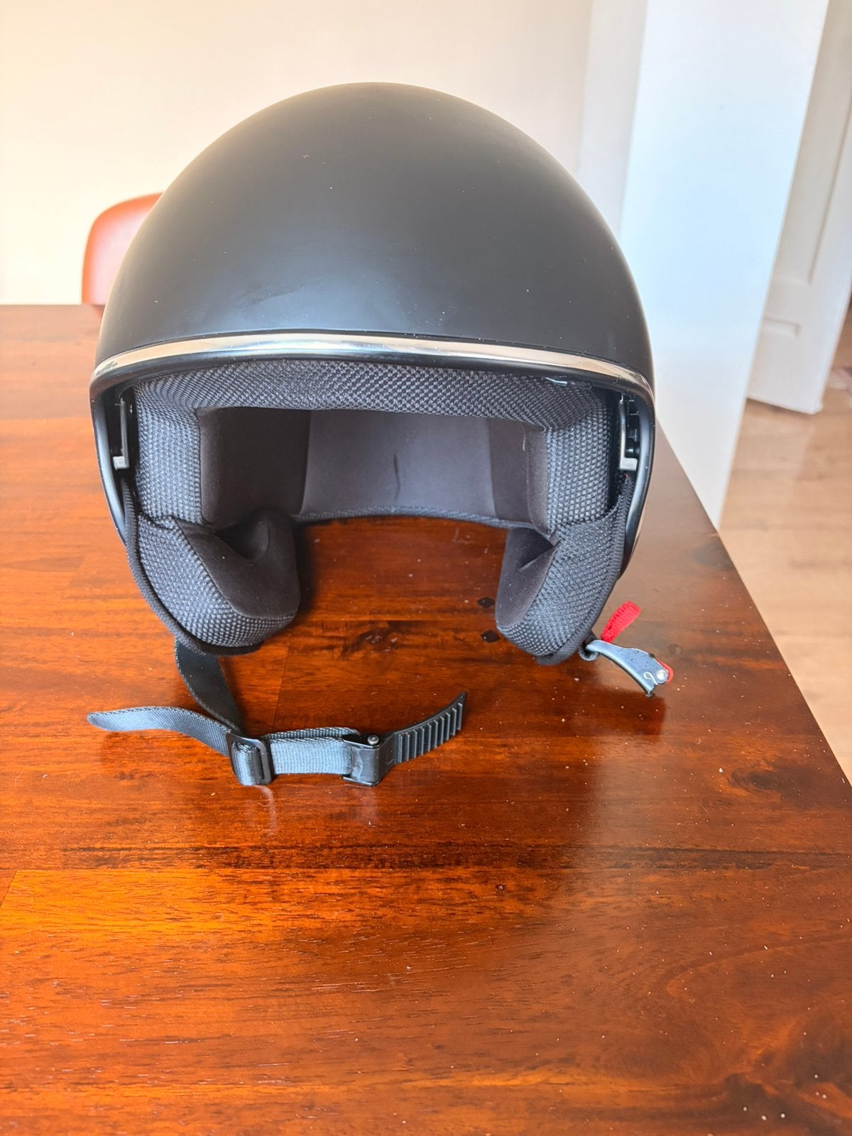 Vinz Scooterhelm Mat Zwart Maat L (59 cm), Fietsen en Brommers, Brommerhelmen, Ophalen, Zo goed als nieuw, Large