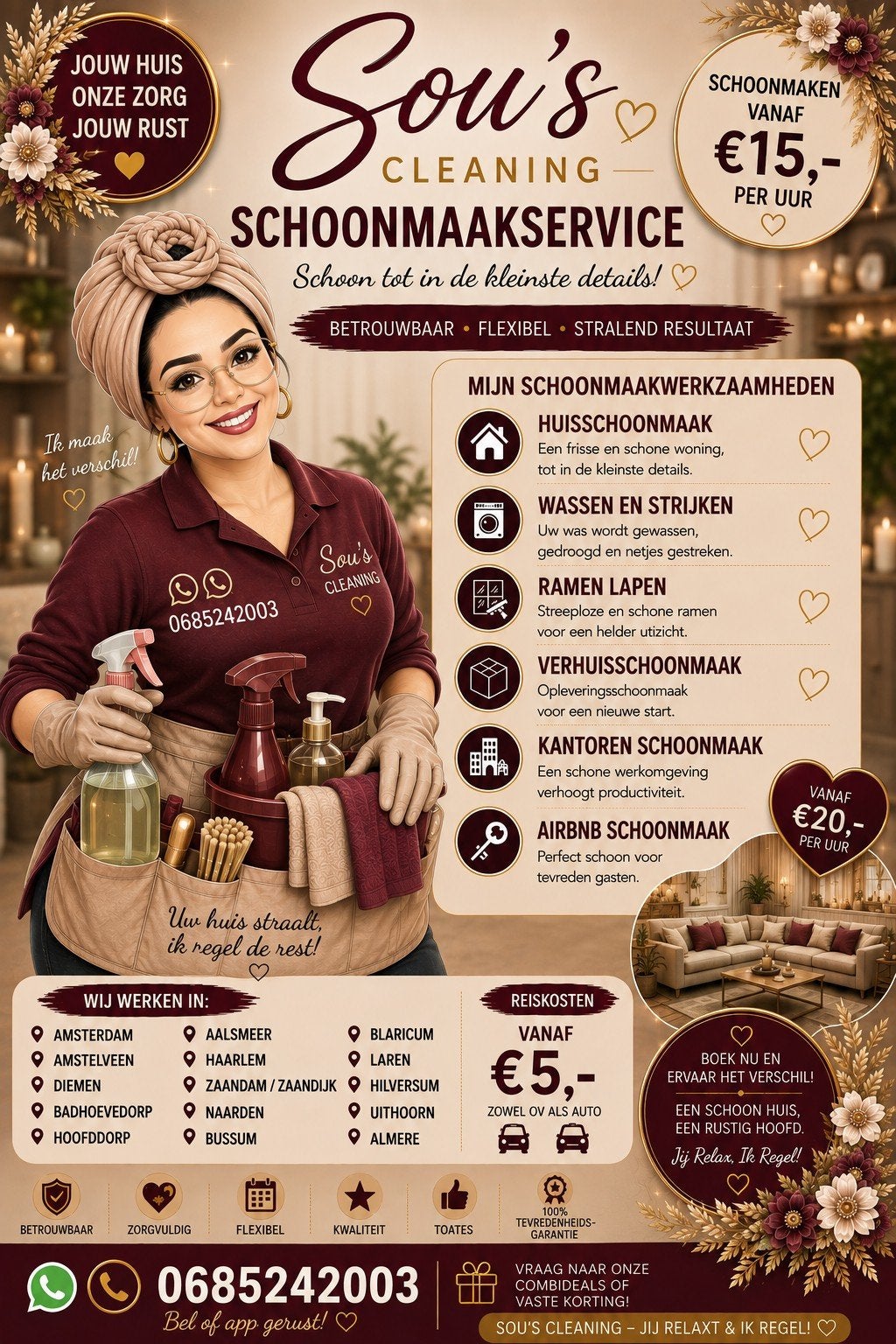 Sou's Cleaning, Wassen