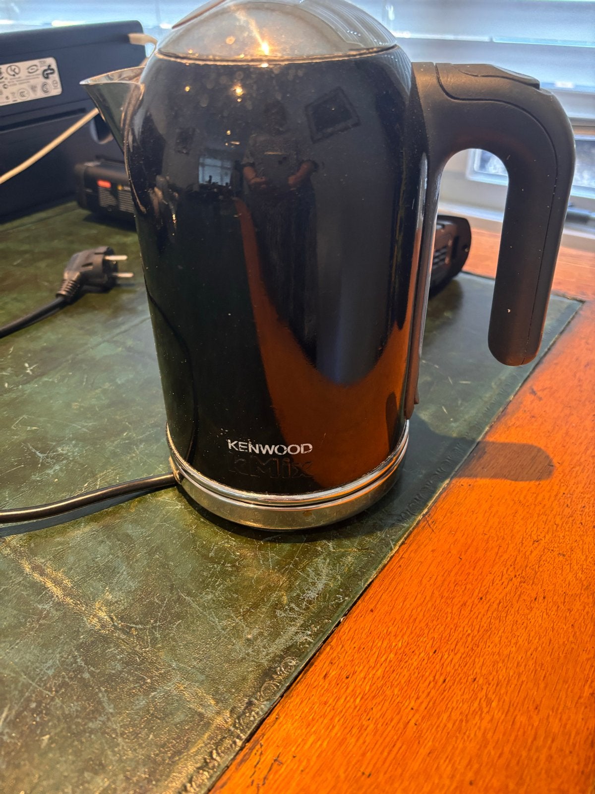Kenwood waterkoker - Zwart - Gebruikt, 1 tot 2 liter, Ophalen, Gebruikt, Rvs