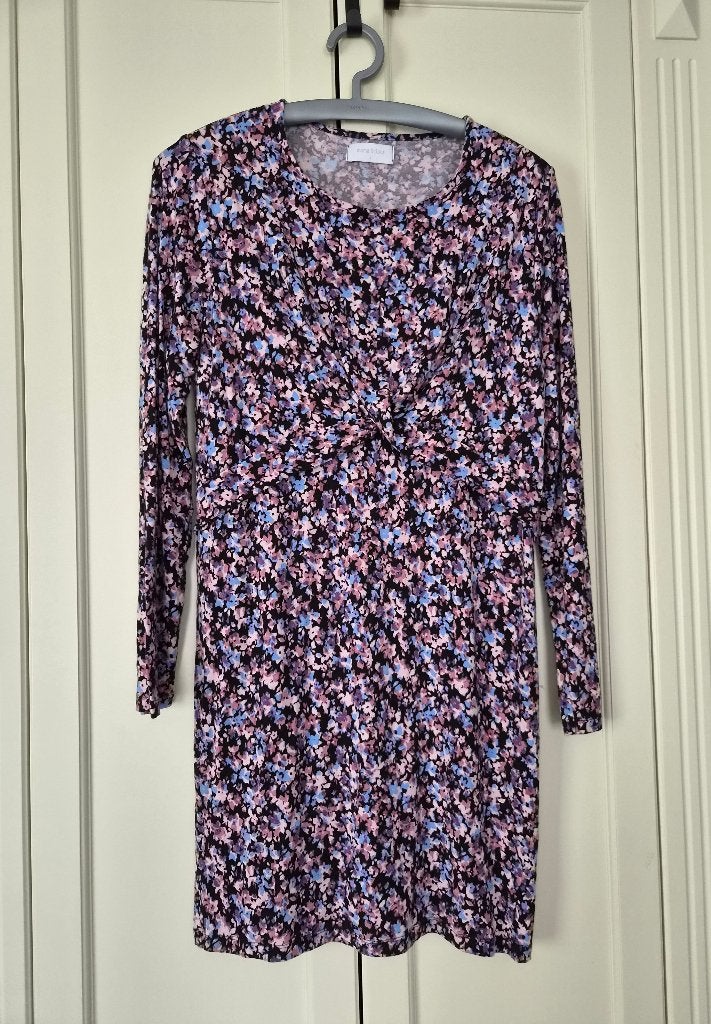 Mamalicious zwangerschapsjurk, bloemmotief, maat L, Maat 38/40 (M), Overige kleuren, Jurk, Mamalicious