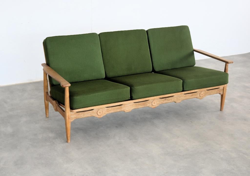 brutalist sofa | bank | jaren 60 | eiken | Deens, Huis en Inrichting, Banken | Bankstellen, Gebruikt, ., 75 tot 100 cm, Ophalen of Verzenden
