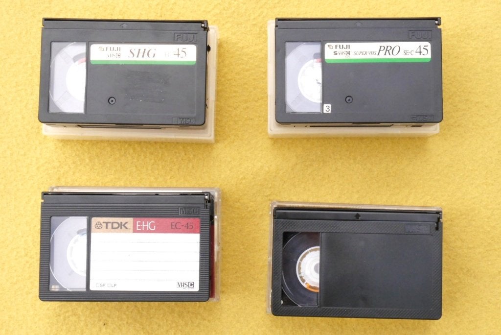 VHS-C videocassettes - EC45, Ophalen of Verzenden, VHS-C of SVHS-C, (Video)band