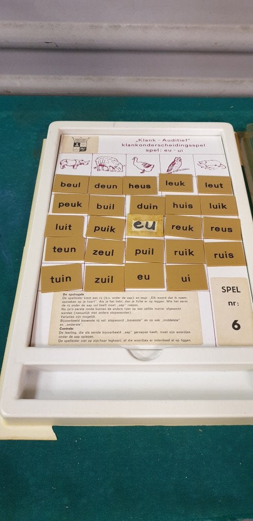 klankonderscheidings spel educatief, Ophalen of Verzenden, 'T Olde Gre-j, Info@toldegrej.nl, Endepoelstraat 20f Didam