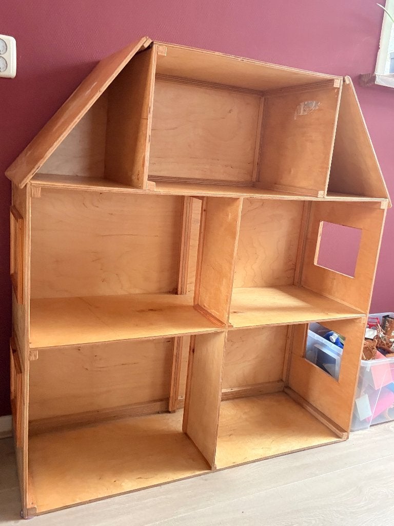 Houten poppenhuis, Ophalen, Gebruikt, Poppenhuis