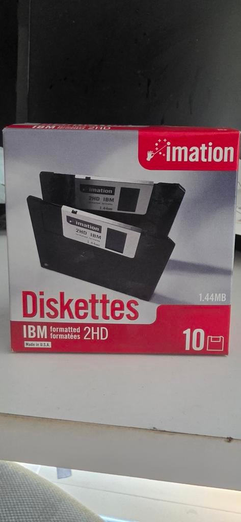 imation 2hd diskettes 3.5 inch, 1.44 mb geformatteerd., Ophalen of Verzenden, Nieuw