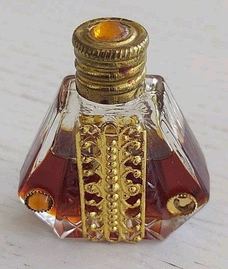Mooi oud flesje parfum - 5 ml, Verzamelen, Parfumverzamelingen, Ophalen of Verzenden, Zo goed als nieuw, Miniatuur, Gevuld