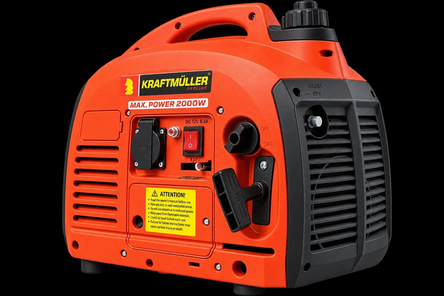 aggregaat/generator 2000w Nieuw Silent Gratis bezorging, Nieuw, Ophalen of Verzenden, Minder dan 5 kVA, Elektrisch startend