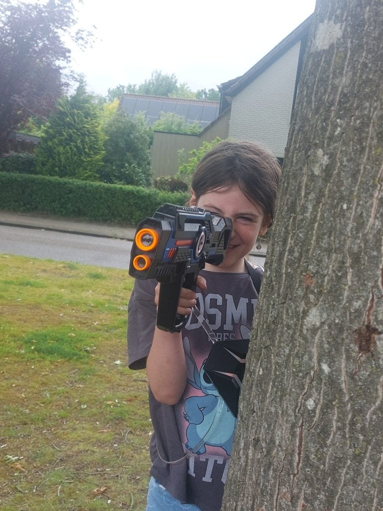 Laserguns incl. vest, lasergame verhuur, Info@kampera.nl, Kampera, Ophalen of Verzenden, Zo goed als nieuw