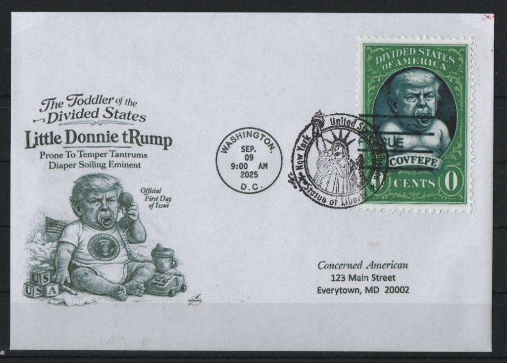 Q20) tRump - GUILTY! - Faux-FDC Cover--USA, Verzenden, Gestempeld, Noord-Amerika