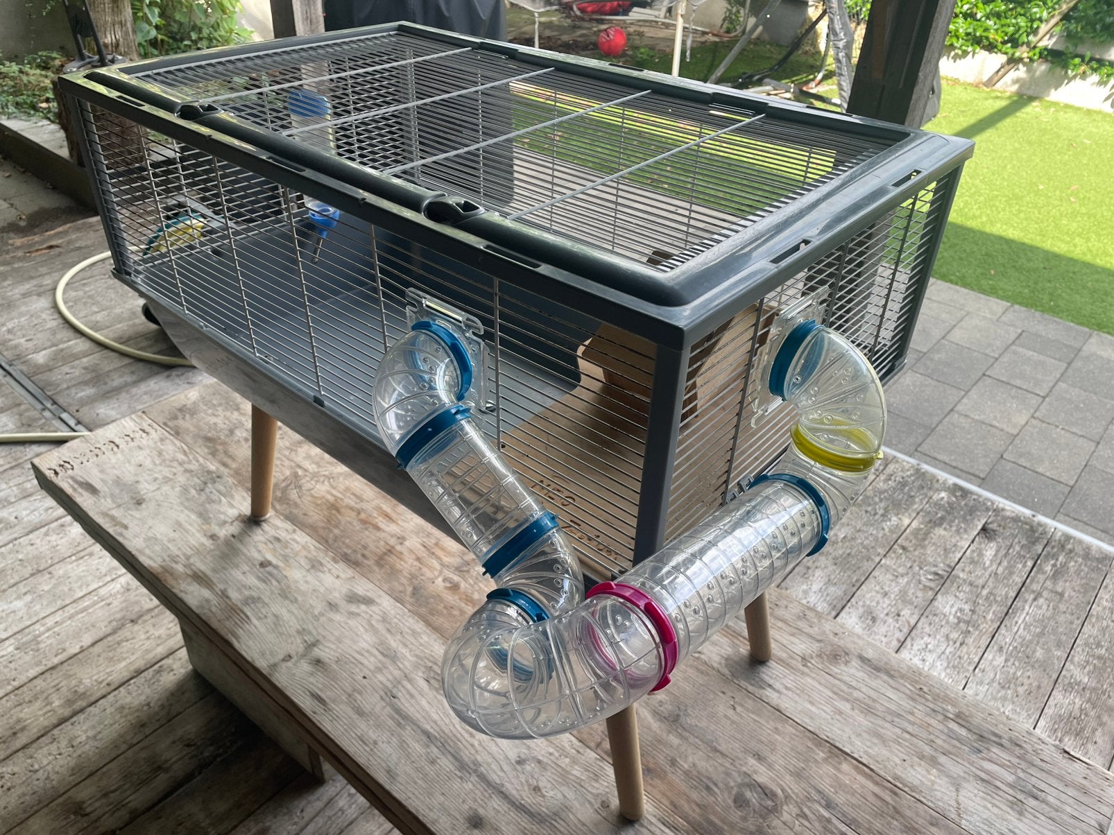 Hamsterkooi / hamsterhok, Kooi, Zo goed als nieuw, Hamster, 75 tot 110 cm