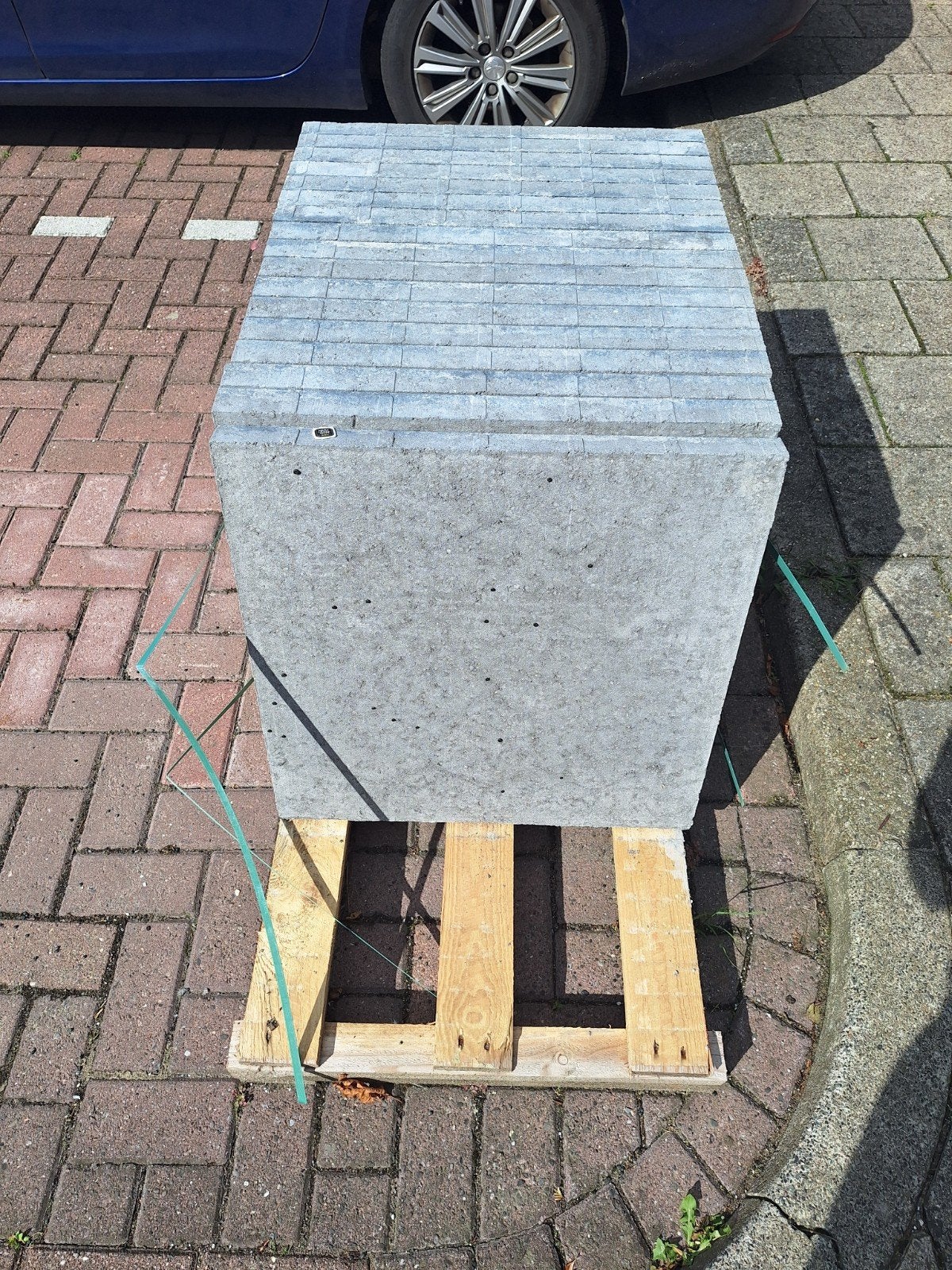 7 nieuwe betontegels 60 x 60, Ophalen, Nieuw, Beton, Terrastegels