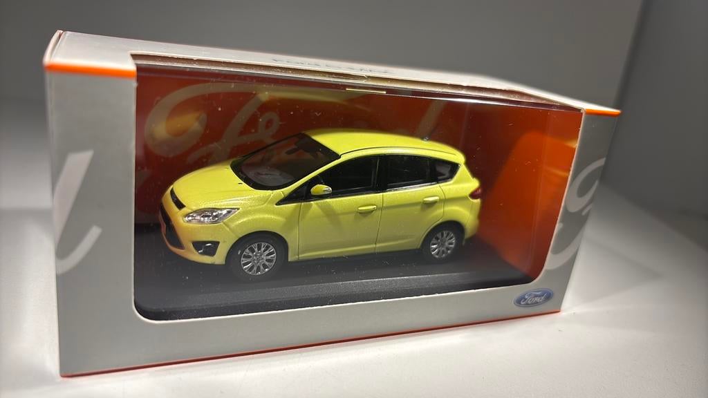 Ford c-max yellow minichamps 1.43, Hobby en Vrije tijd, Modelauto's | 1:43, Auto, Ophalen of Verzenden, MiniChamps, A