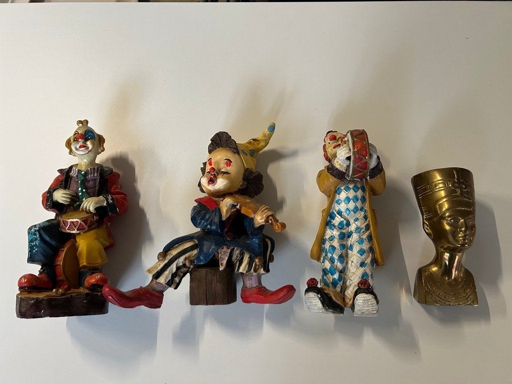 CLOWNTJES 23CM HOOG 3 STUKS, Ophalen of Verzenden, Zo goed als nieuw, Overige typen
