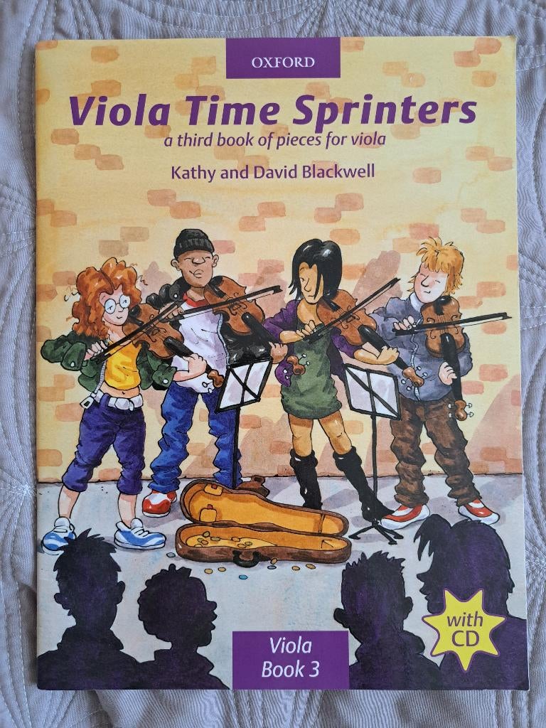 VIOLA TIME SPRINTERS book 3 met cd - Kathy and David, Gebruikt, Overige genres, Overige soorten, Ophalen of Verzenden