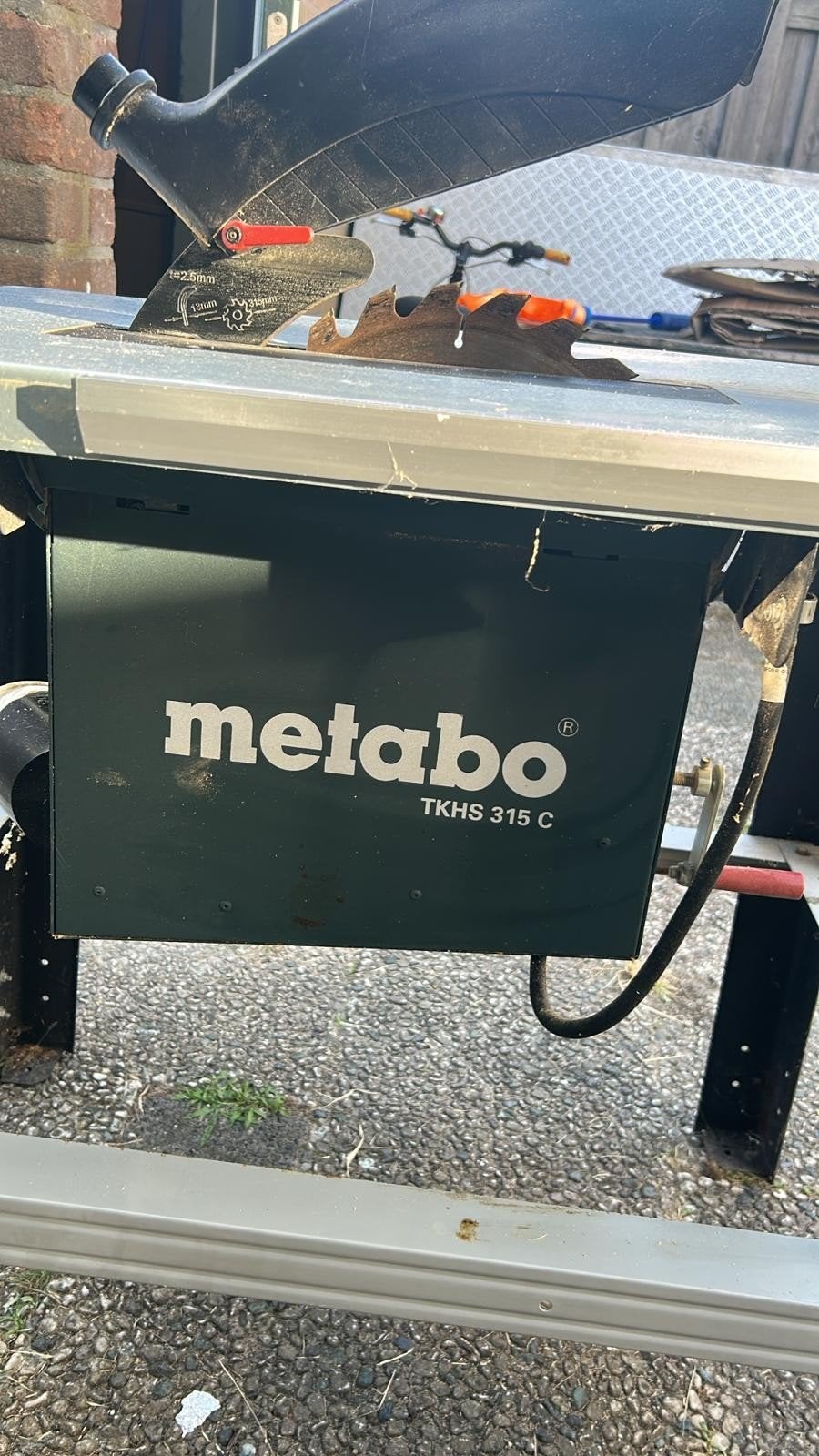 Metabo TKHS 315 C Tafelzaag - Gebruikt, Gebruikt, Cirkelzaag, 70 mm of meer, Ophalen of Verzenden