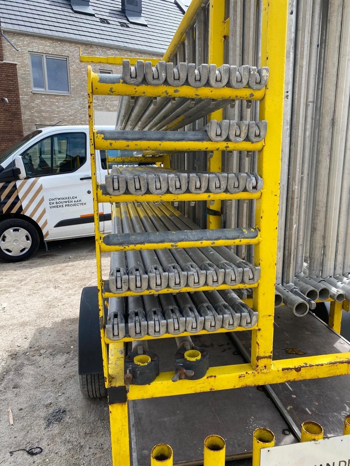 Altrex Steiger op aanhanger - compleet en direct inzetbaar, Ophalen of Verzenden, Gebruikt, Gevelsteiger, 5 meter of hoger