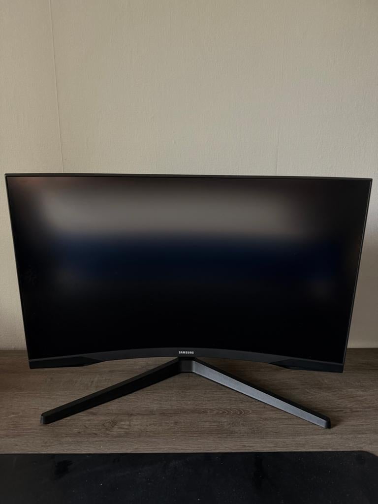 Samsung C27T550FDU 27 inch Curved Monitor met HDMI en DP, HDMI, 3 tot 5 ms, Curved, VA