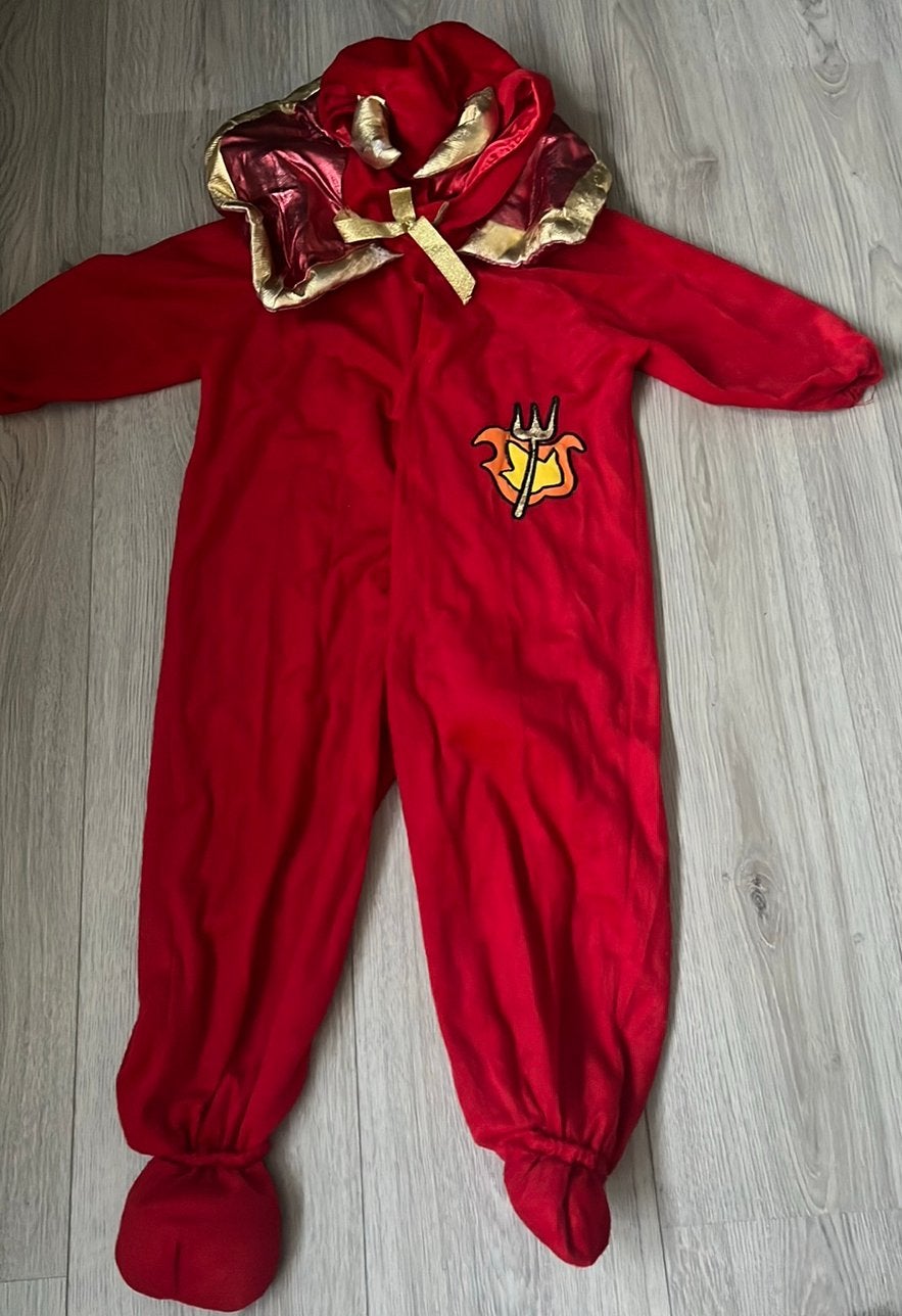 Leuk verkleedpak duivel maat 92 Halloween, Ophalen of Verzenden, Gebruikt, 104 of kleiner, Jongen of Meisje