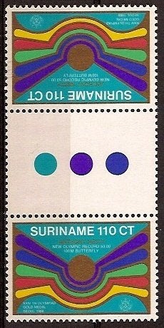 Suriname 604 BPA postfris Brugpaar 1988, Ophalen of Verzenden, Postfris