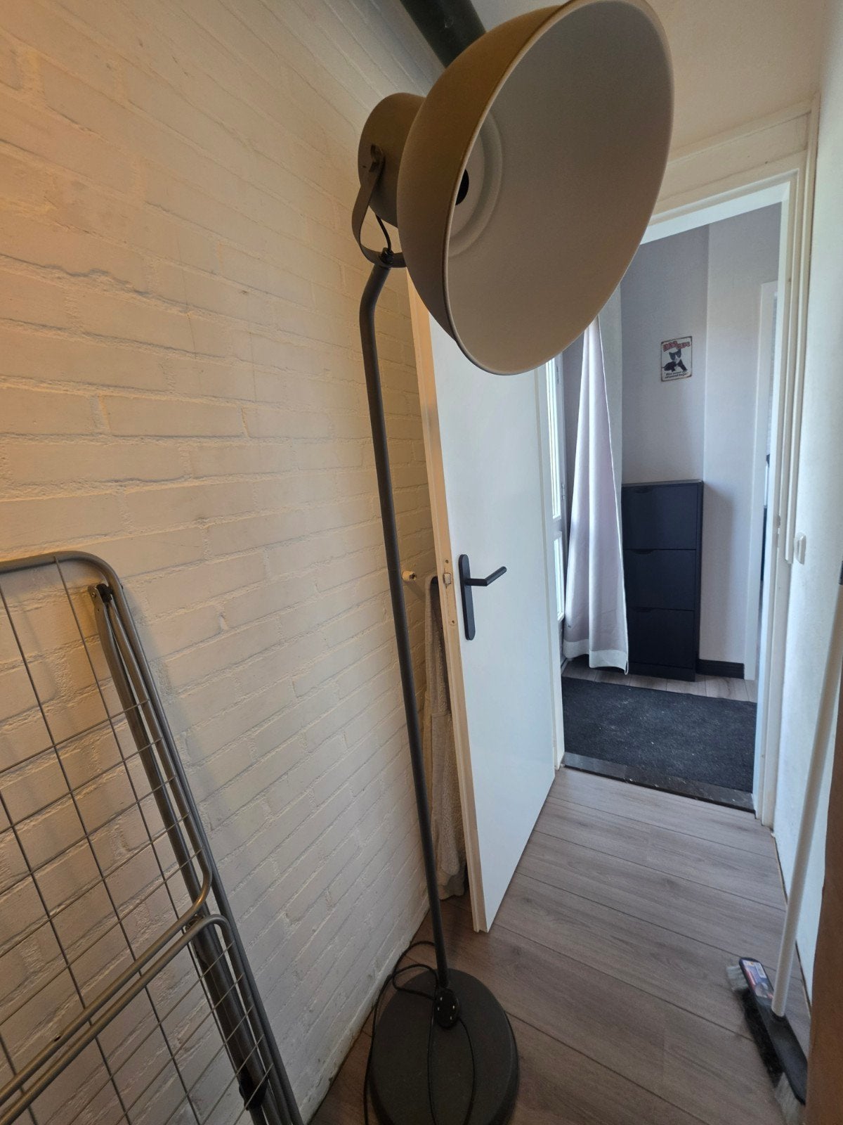 staande lamp, Ophalen, Gebruikt, E27 (groot), Metaal