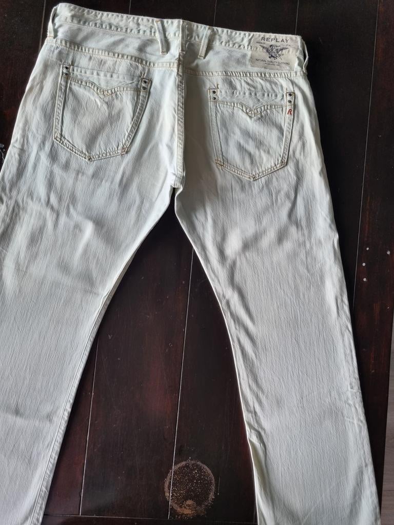 ZGAN CLASSIC REPLAY BILLSTRONG STRAIGHT FIT JEANS SIZE 40/32, Ophalen of Verzenden, Zo goed als nieuw, W40 - W42 (confectie 56/58)