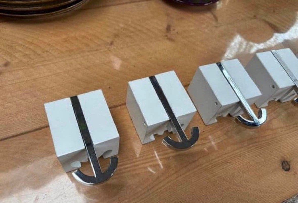 5 x Pieper Concept wandhaak Kapstokhaak Ancora Wit kapstok, ., Ophalen of Verzenden, Zo goed als nieuw, .