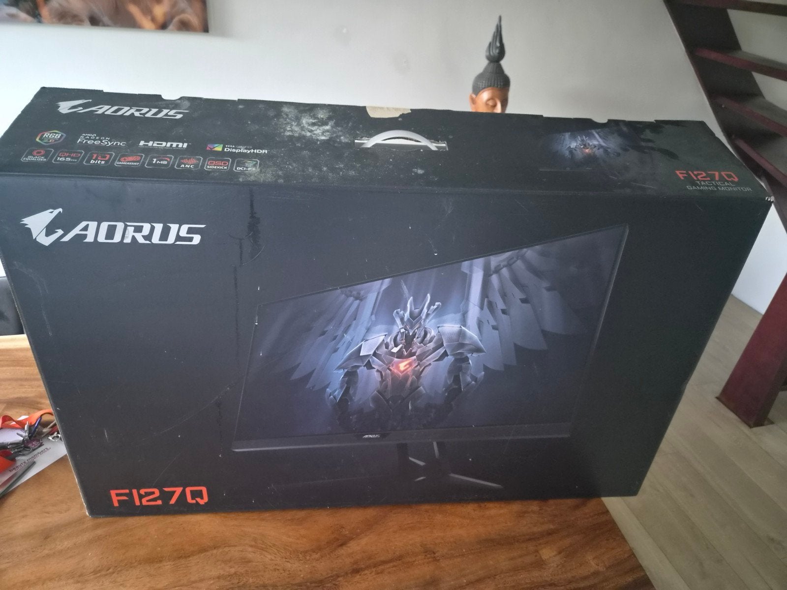 Gigabyte Aorus F127Q / ZGAN/ Monitor, Ophalen of Verzenden, Zo goed als nieuw, GDDR6, PCI-Express 4