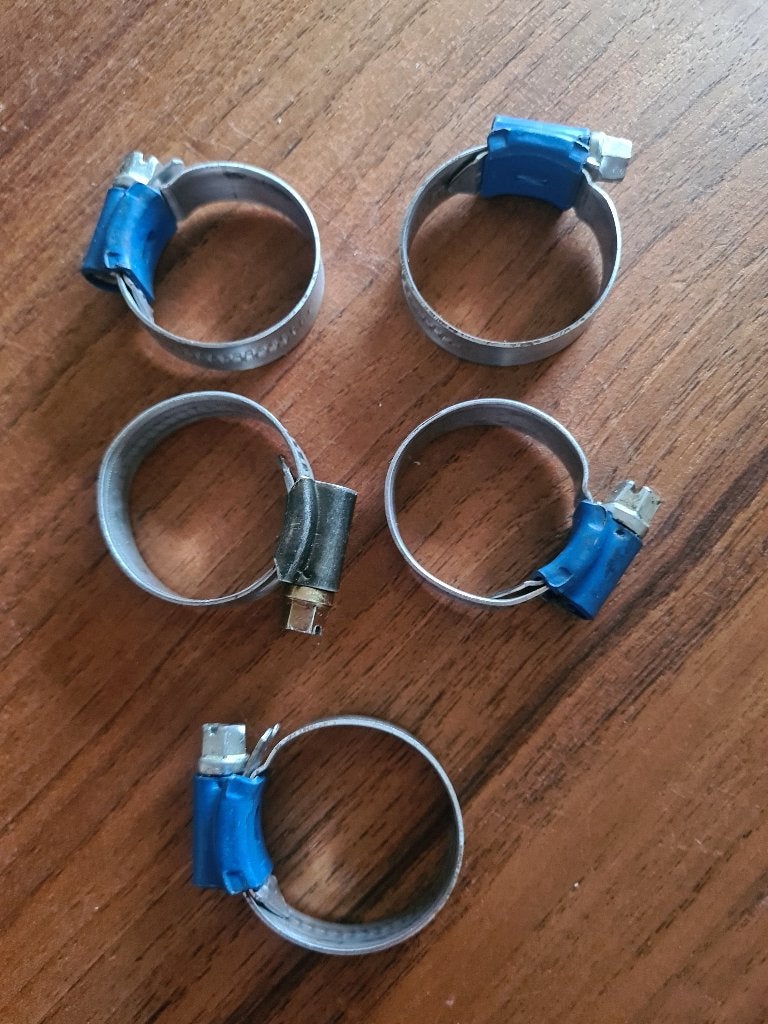 Slangklemmen 5 stuks, Ophalen of Verzenden, Zo goed als nieuw, Minder dan 50 mm, Overige typen