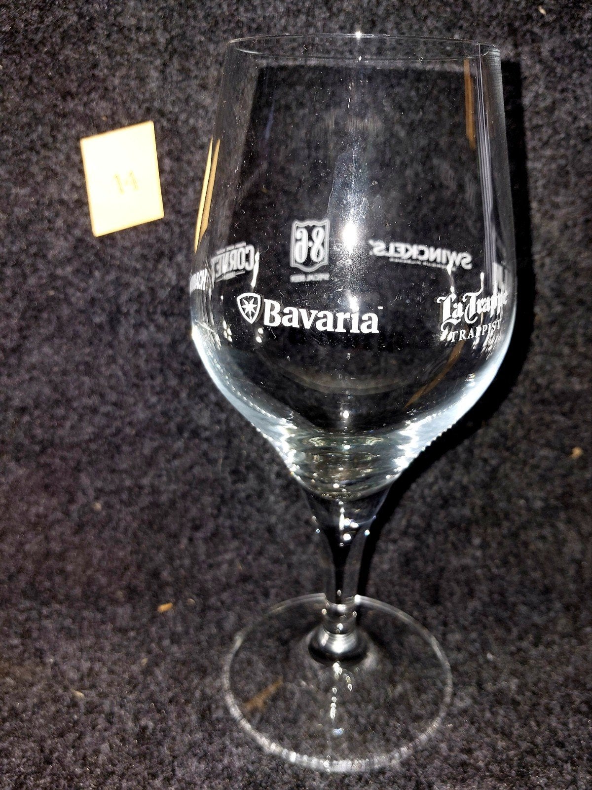 Bavaria proefglas met compleet assortiment logo's, Ophalen of Verzenden, Zo goed als nieuw