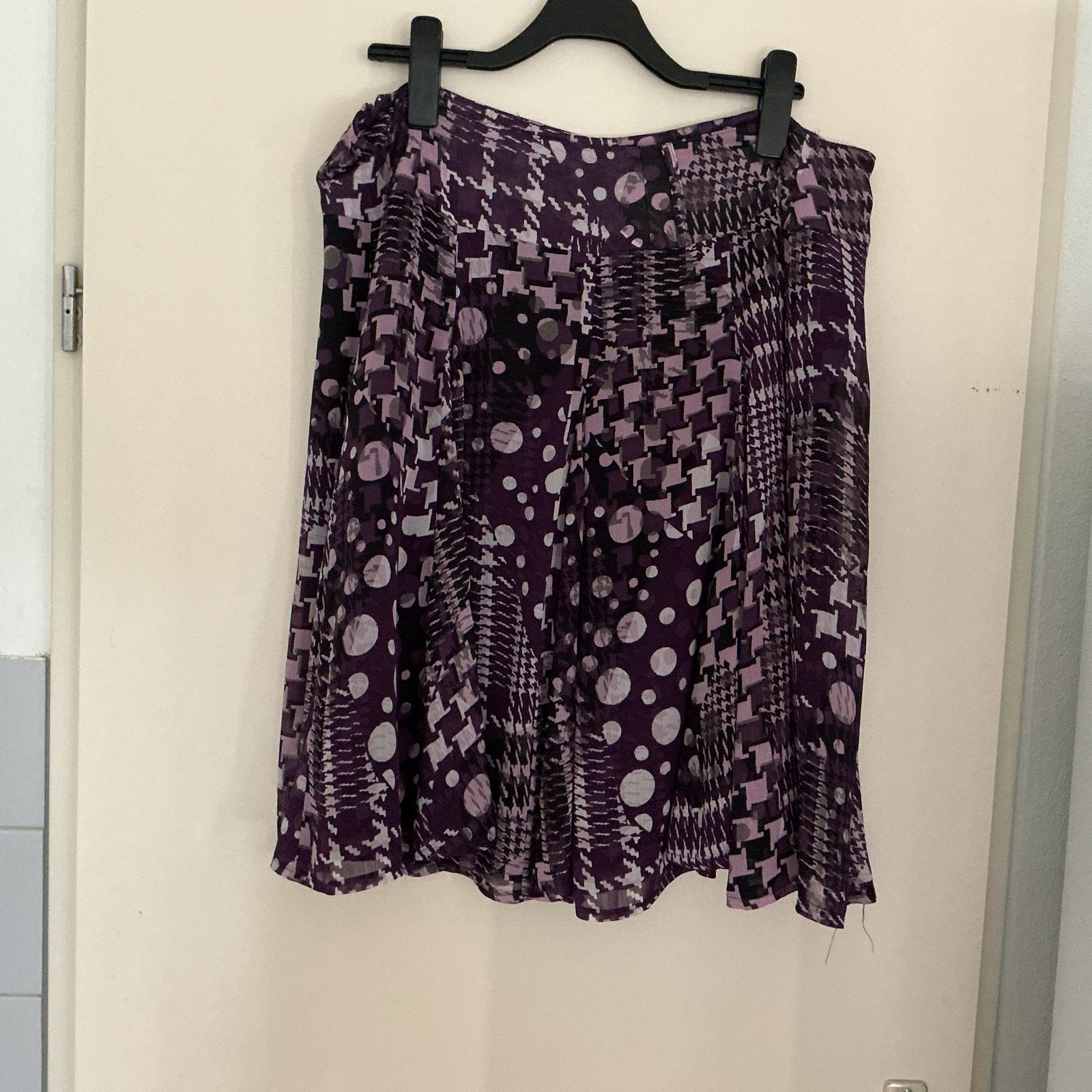 Leuk rokje van dunnestif maat 46, Ophalen, Gedragen, Maat 46/48 (XL) of groter, Paars