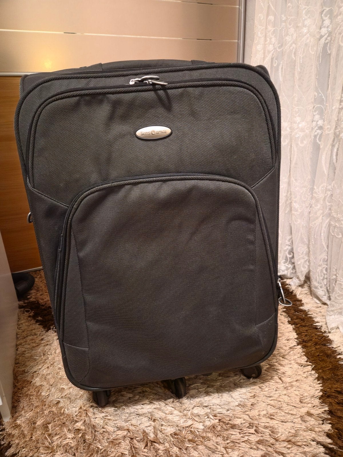 Samsonite reiskoffer met wieltjes en uitschuifbare handgreep, Gebruikt, 50 tot 60 cm, Ophalen of Verzenden, 35 tot 45 cm