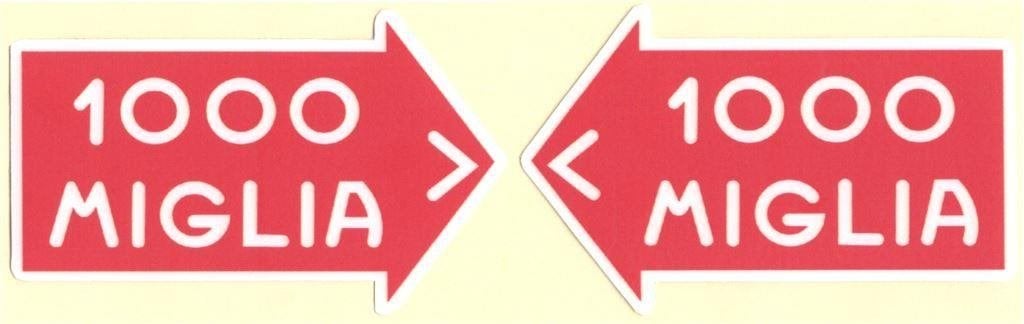 1000 Miglia sticker set #6, Verzenden