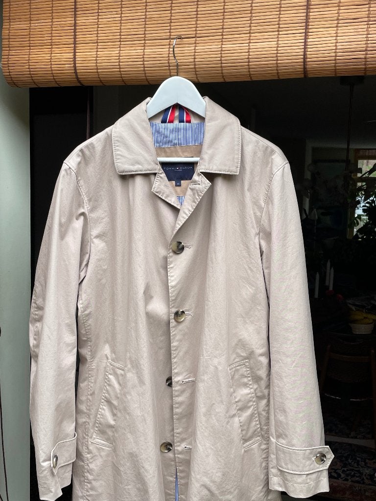 Tommy Hilfiger maat 48, Kleding | Heren, Jassen | Zomer, Maat 48/50 (M), Beige, Tommy Hilfiger, Ophalen of Verzenden
