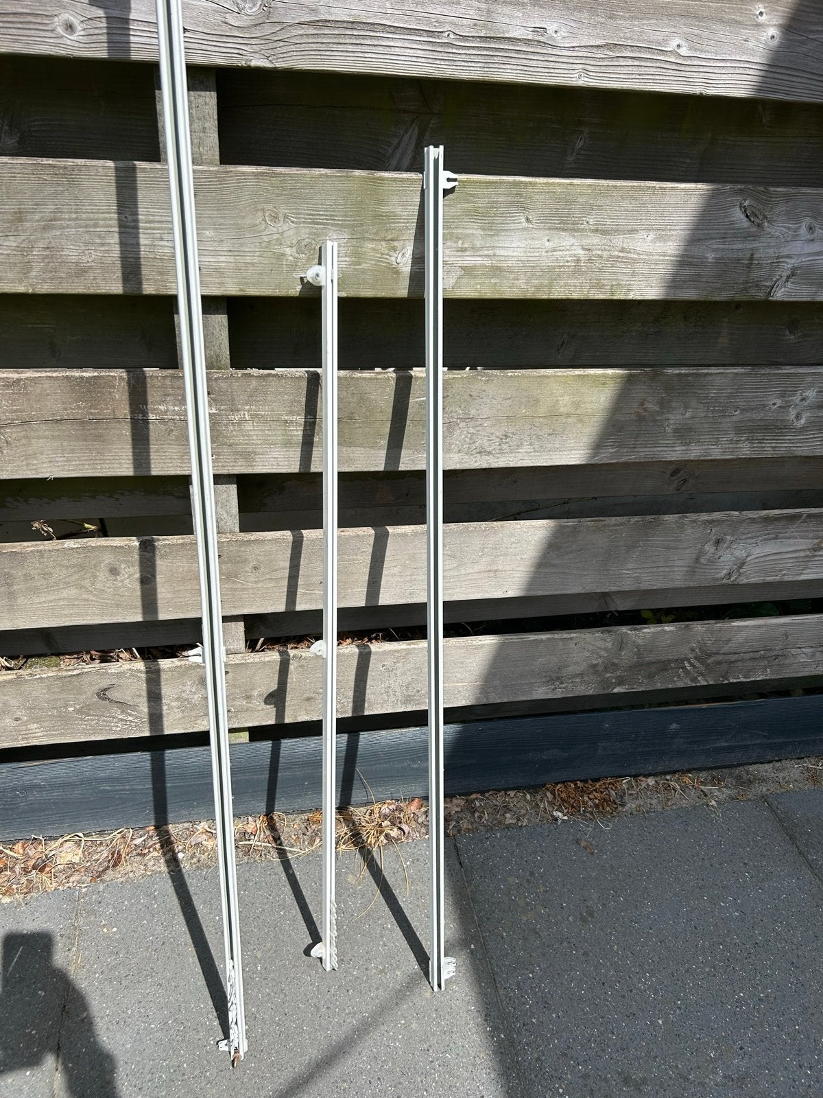 Diverse gordijnrails - 1x270 cm, 2x100 cm, Huis en Inrichting, Stoffering | Gordijnen en Lamellen, Ophalen, Gebruikt, Wit, 200 cm of meer