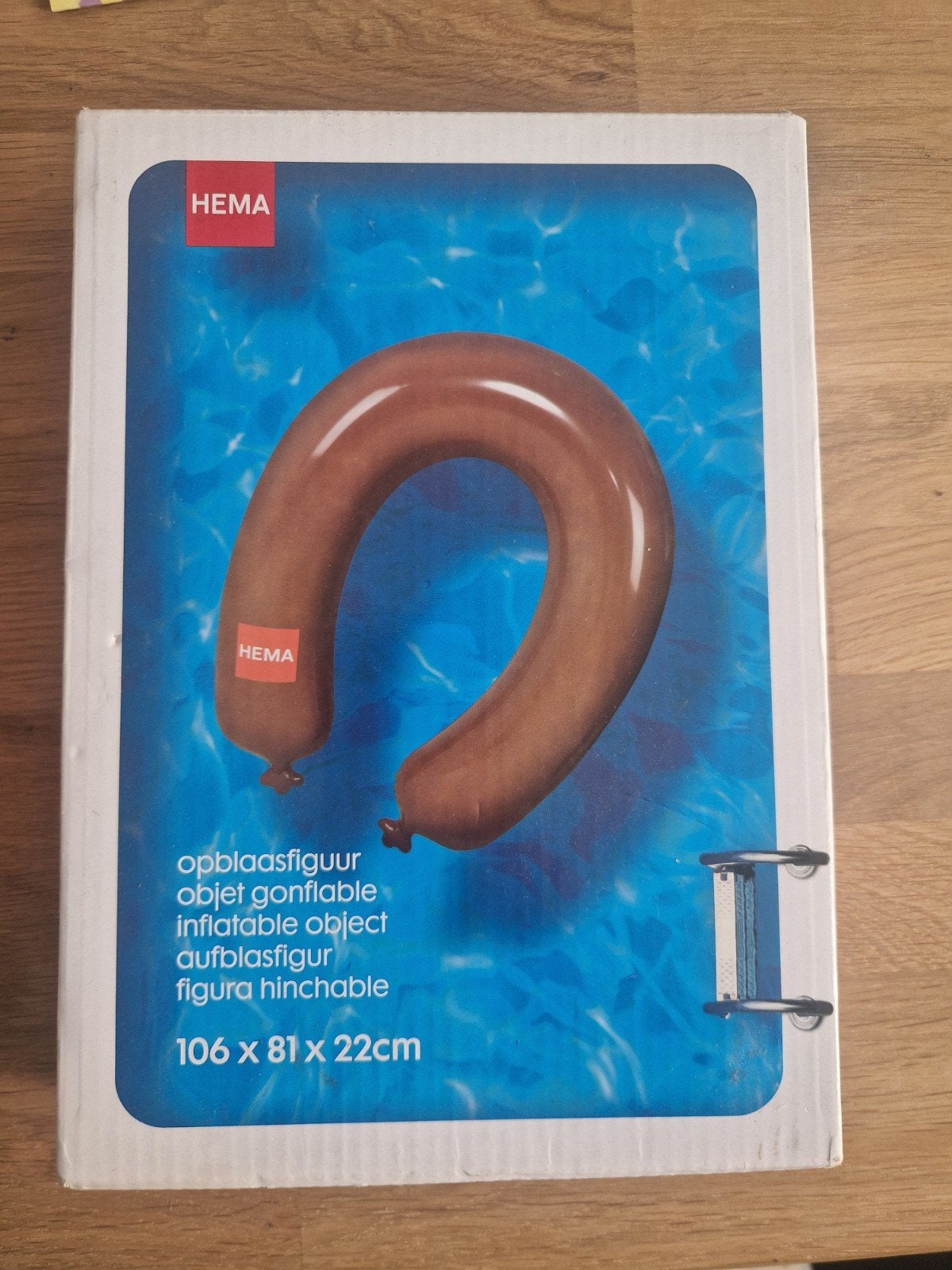 HEMA Opblaasfiguur Worst - Zwemband, Ophalen of Verzenden, Nieuw