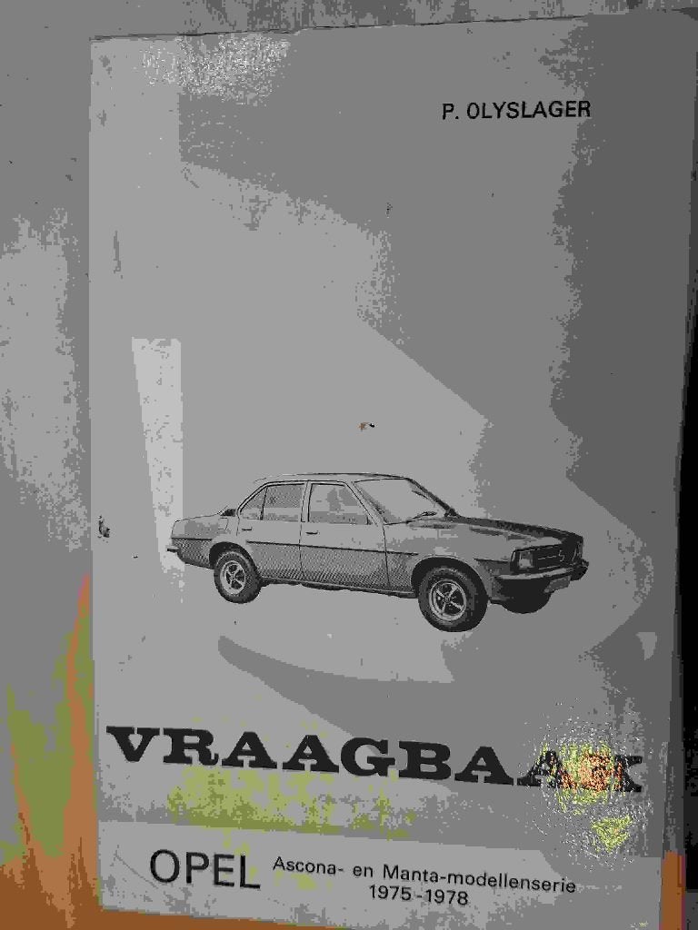 Vraagbaak Opel Ascona - Manta 1975 1978, Ophalen of Verzenden