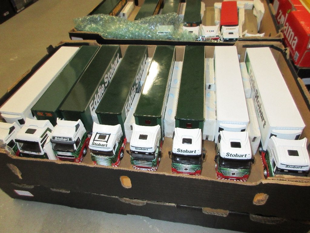 Partij Eddie Stobart modellen, Ophalen, Zo goed als nieuw, Bus of Vrachtwagen, Corgi