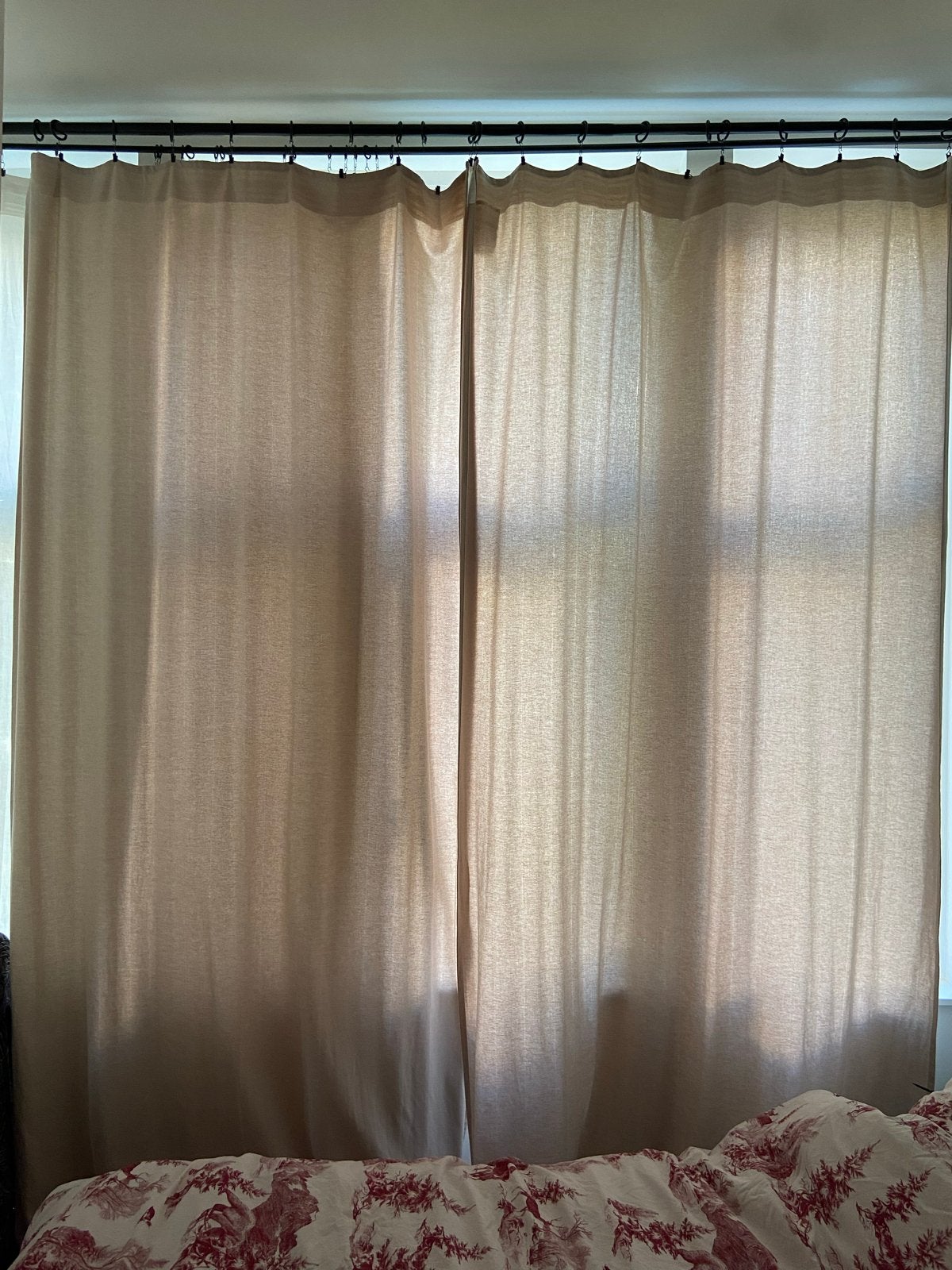 IKEA TIBBAST Gordijnen Beige 145x300 cm, Ophalen, 300 cm, Beige, 145 cm
