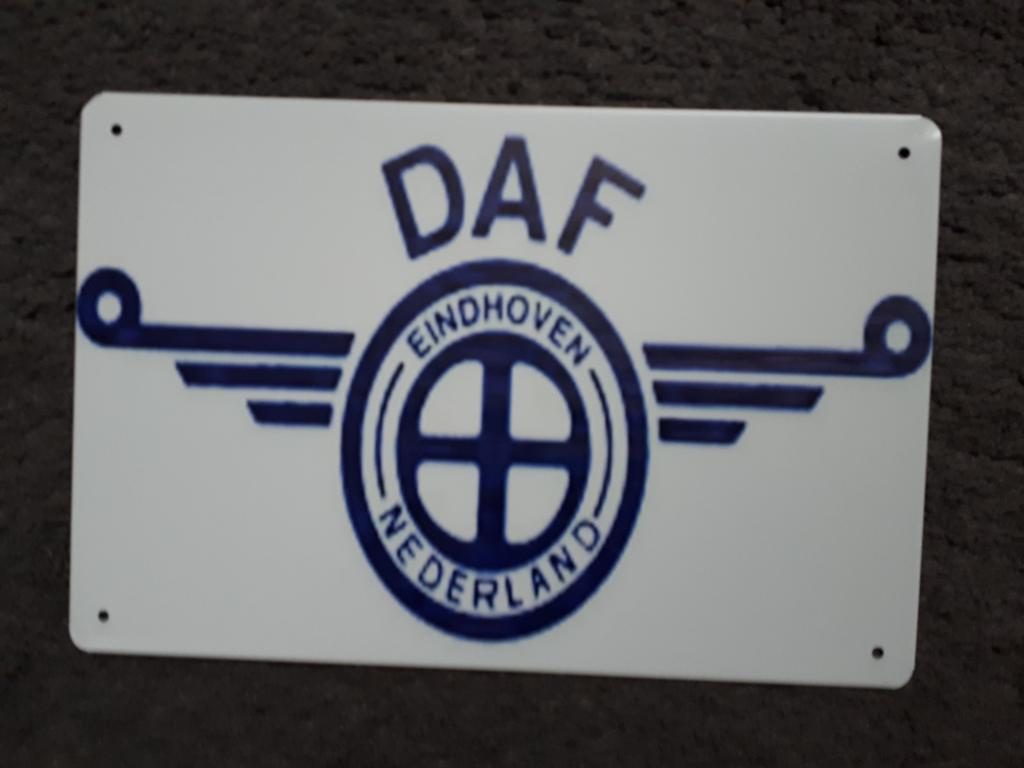 Daf Eindhoven 20x30 cm Metalen Reclamebord, Verzamelen, Ophalen of Verzenden, Nieuw, Reclamebord