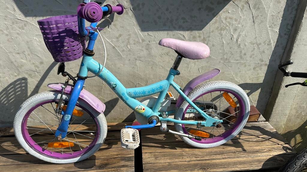 Frozen kinderfiets 16 inch, Ophalen of Verzenden, Gebruikt, 16 tot 20 inch