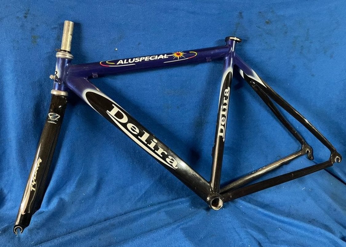 Aluminium 52ct Delira Aluspecial racefiets frame, Verzenden, Gebruikt