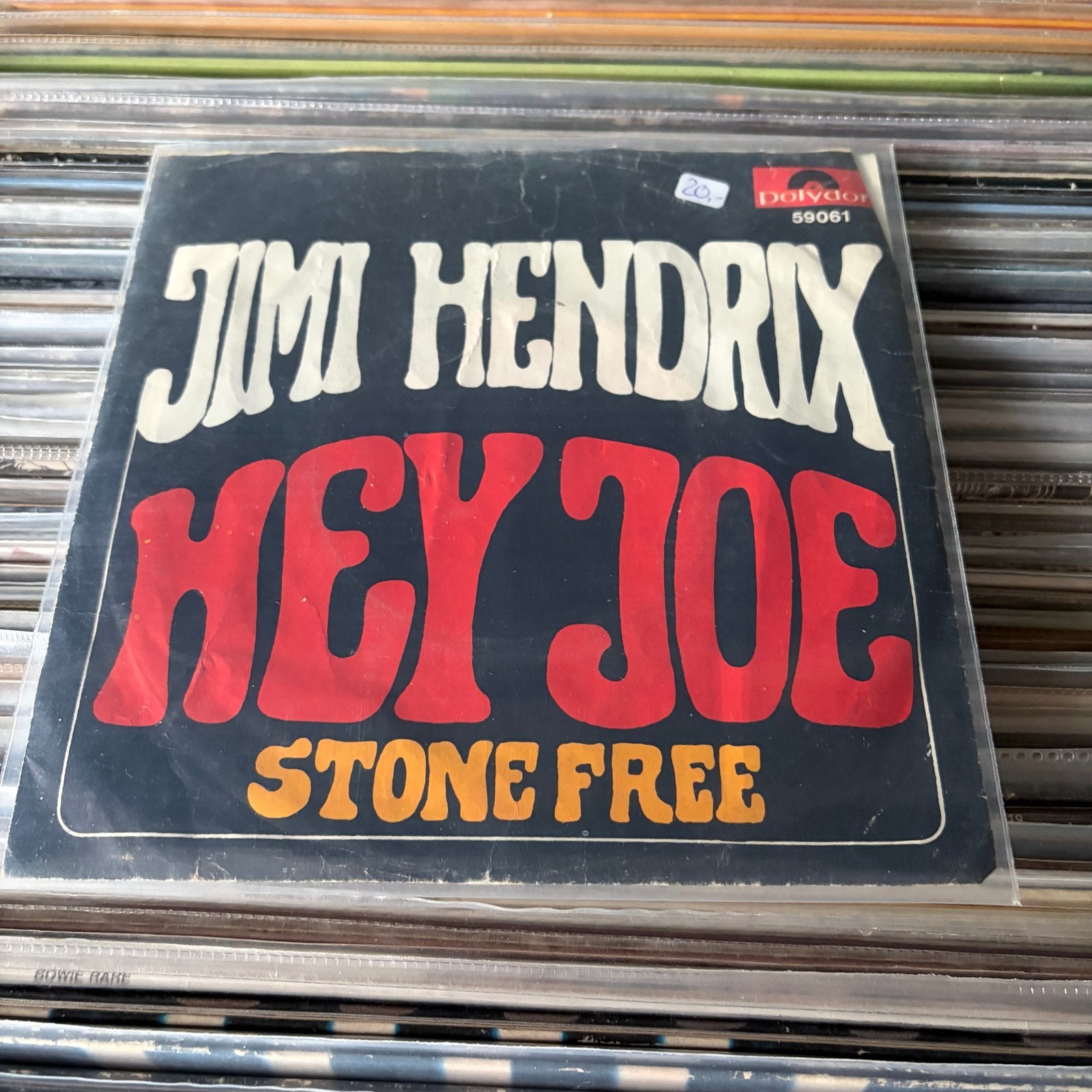 Jimi Hendrix - Hey Joe / Stone Free 7 inch vinyl single, Gebruikt, Originele persing, 7 inch, Ophalen of Verzenden